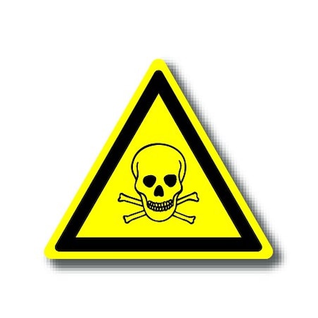 Ergomat 16in TRIANGLE SIGNS - Skull & Crossbones DSV-SIGN 256 #1238 -UEN